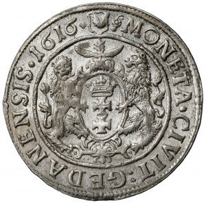 Zygmunt III Waza, Ort Gdańsk 1616 - typ III - kołnierz