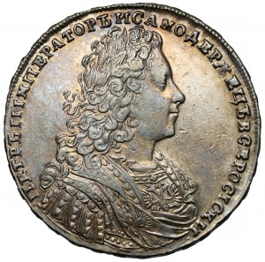Rusko, Peter II, rubeľ 1728, Moskva - s hviezdou