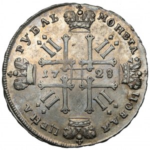 Russia, Peter II, Ruble 1728, Moscow - with star