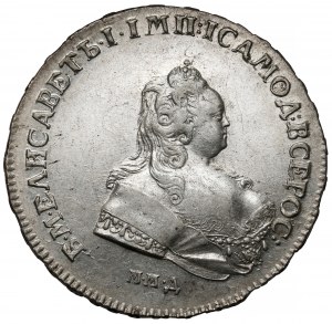 Russia, Elizabeth, Ruble 1742 ММД, Moscow