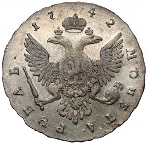 Russia, Elizabeth, Ruble 1742 ММД, Moscow