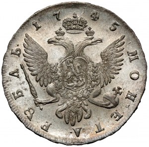 Russia, Elizabeth, Ruble 1745 СПБ, St. Petersburg