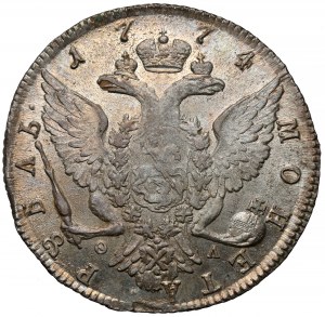 Russia, Catherine II, Ruble 1774, St. Petersburg