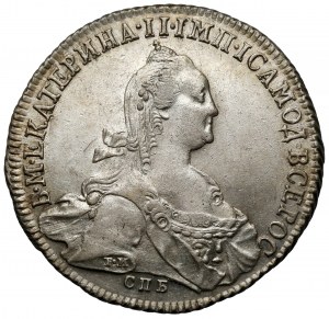 Russia, Caterina II, Rublo 1775, San Pietroburgo
