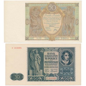 50 złotych 1929 i 50 złotych 1941 - zestaw (2szt)