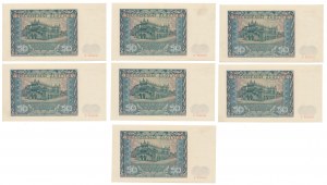 50 złotych 1941 - D - zestaw (7szt)