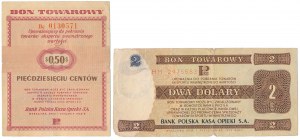 PEWEX 50 centów 1960 i 2 dolary 1979 (2szt)