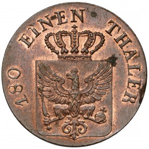 Prusy, Fryderyk Wilhelm III, 2 fenigi 1832-A, Berlin - RZADKOŚĆ