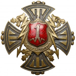 Odznaka, 1 Pułk Łączności [323] - wz.2