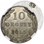 10 groszy polskich 1832 KG - NIESPOTYKANY rocznik