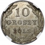 10 groszy polskich 1832 KG - NIESPOTYKANY rocznik