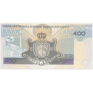 PWPW 400 złotych 1996 - WZÓR na awersie