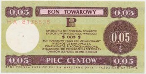 PEWEX 5 cents 1979 - HA - small