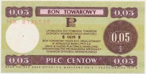 PEWEX 5 centów 1979 - HA - mały