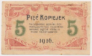 Czestochowa, 5 kopecks 1916 - 6 figures