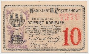 Czestochowa, 10 kopecks 1916 - 4 figures