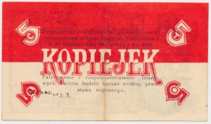 Częstochowa, Hasičský záchranný spolek, 5 kopějek 1914