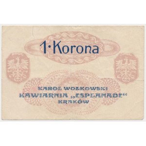 Kraków, Kawiarnia ESPLANADE, K. Wołkowski, 1 korona (1919)