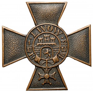 Krzyż Obrony Lwowa z orderem Virtuti Militari