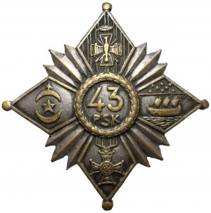 Odznaka, 43 Pułk Strzelców Legion Bajończyków - żołnierska