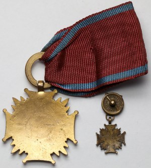 PRL, Złoty Krzyż Zasługi - Caritas, Grabski do 1952 + miniatura