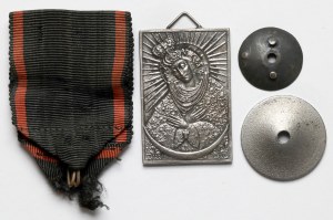 Stuha z kříže / Medaile nezávislosti, medailon a čepice - sada (4ks)