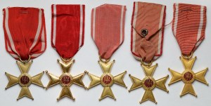 PRL, Order of Polonia Restituta cl.V - set (5pcs)