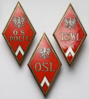 PRL, Graduation badges - set (3pcs)
