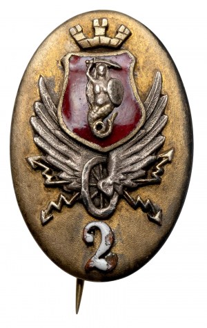 Warsaw, Railways / Trams - badge with the number 2