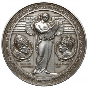 Włochy, Medal 1929 - Pakty Luterańskie - RZADKI