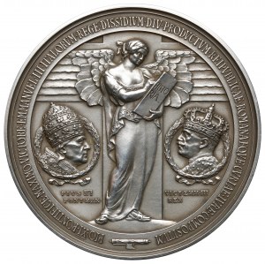 Itálie, Medaile 1929 - Luteránské smlouvy - RARE