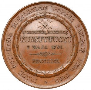 Medal, Centennial of the May 3 Constitution, 1891.