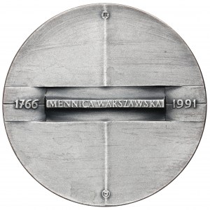 La medaglia del 225° anniversario della Zecca di Varsavia 1991