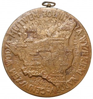 Medaglia, Jozef Pilsudski, 10° anniversario della guerra polacco-bolscevica 1930