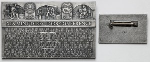 Konferencia riaditeľov mincovní 1996 plaketa + miniatúra (2ks)