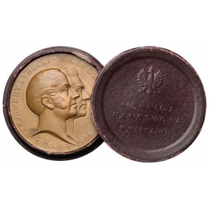 Medal, 100-lecie Banku Polskiego, Lubecki-Jelski 1928 - w pudełku