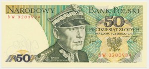 50 zloty 1979 - BW - first in the 1979 vintage