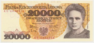 20,000 zl 1989 - AE