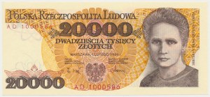 20,000 zl 1989 - AD