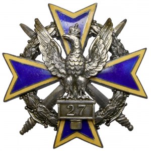 Odznaka, 27 Pułk Piechoty [64] - Oficerska
