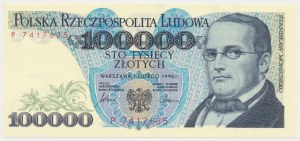 PLN 100,000 1990 - P