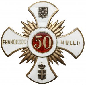 Odznaka, 50 Pułk Piechoty Strzelców Kresowych - SREBRO - Oficerska