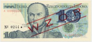 10 zloty 1982 - MODEL - A 0000000 - No.0244