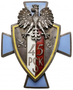 Odznaka, 45 Pułk Piechoty Strzelców Kresowych [90] - Oficerska