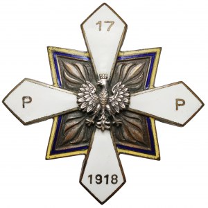 Odznaka, 17 Pułk Piechoty - Oficerska