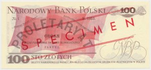 100 zloty 1979 - MODEL - EU 0000000 - No.0073 - low number from first package