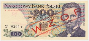 200 zloty 1976 - MODEL - A 0000000 - No.0209