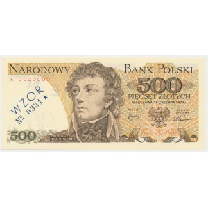 500 zł 1974 - WZÓR - A 0000000 - No.0331