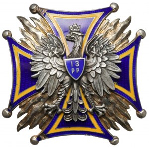Odznaka, 13 Pułk Piechoty - SREBRO - Oficerska
