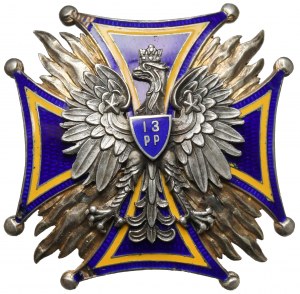 Badge, 13th Infantry Regiment - SILVER - Officer's.